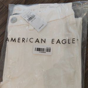 American Eagle AE White Skinny 6 Jeans Curvy Long